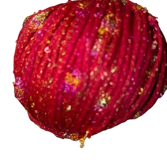 SMC Select Rosas Flower Detail Worsted Cotton Blend Yarn Red Pink 1701 Vegan - Picture 4 of 10